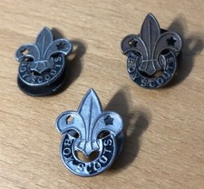3 X Old Boy Scouts lapel badge - 2 X by Collins, London