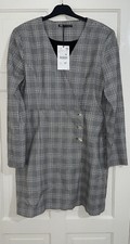 ZARA BLACK WHITE CHECK PRINT