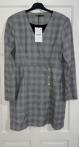 Zara black white check print - zara,