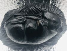 ORNAMENT SLEEPING MOUSE CARVED