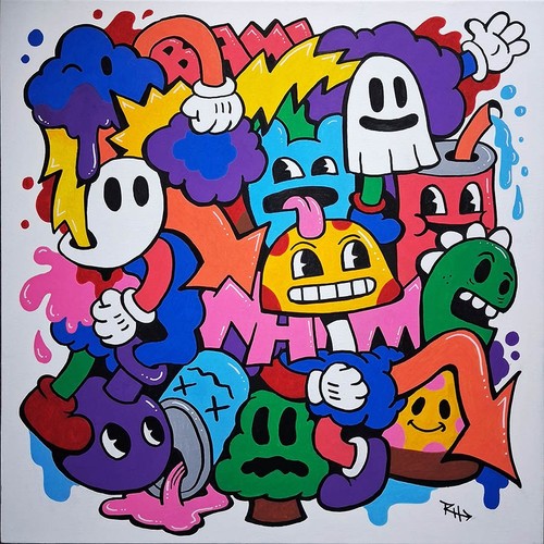 Original pop art cartoon - pop,