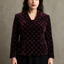 Y2K Laura Ashley Purple Velvet