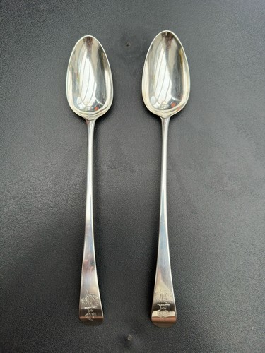 Pair large sterling silver - of,