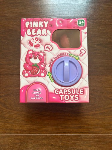 Pink bear capsule - pink,