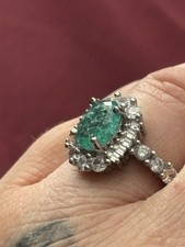 Sterling Silver Paraiba Tourmaline Ring