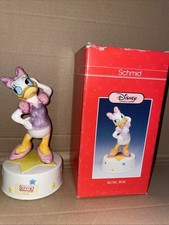 1980’s SCHMID DAISY DUCK “MUSIC BOX” FIGURINE WALT DISNEY COMPANY - ORIGINAL BOX