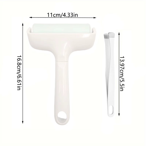Vinyl brayer roller tweezers - roller, +
