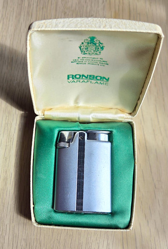 Ronson varaflame slim lighter - ronson,