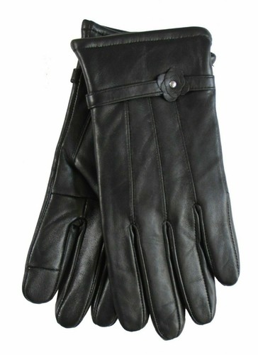 Women leather warm fleece - leather,