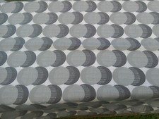 Grey Circles Fabric Remnant, 36" x24".