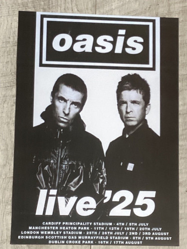Oasis concert poster - oasis,