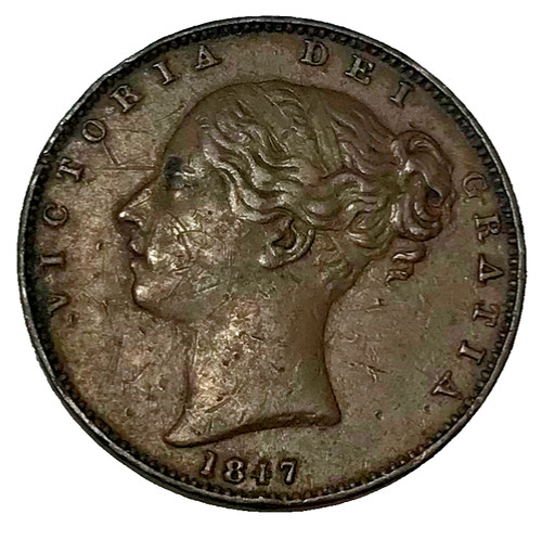 1847 victoria farthing - uk,