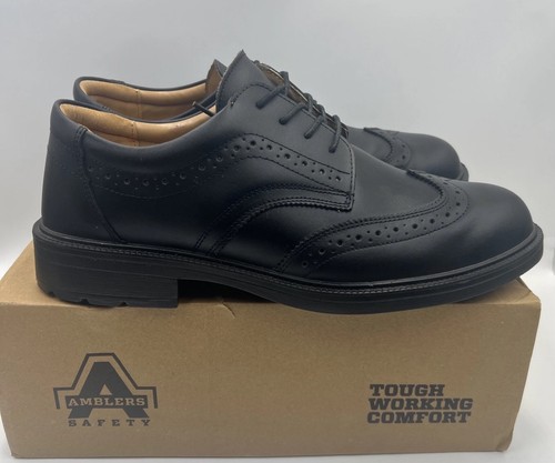 Amblers fs44 black brogue - black,