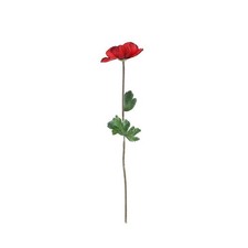 Red Poppies / Single stem Poppy  42cm Artificial Silk Flowers Pack x12 Stems 