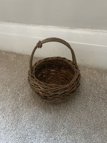 Vintage handwoven wicker - vintage,