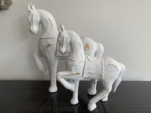 Decorative rustic wooden horse - rustic,