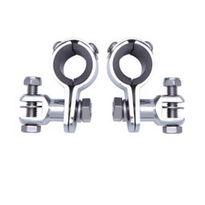1" 1.25" Highway Foot Peg Clamps Engine Guard Bar Rest Clamps For Harley Honda D