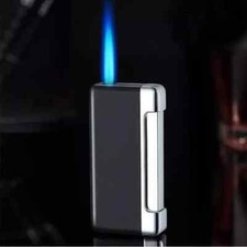 Cigarette Torch Lighter Ignition Metal Jet Lighter Blue Flame Refillable Cigar