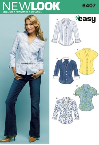 New look 6407 - look, shirts