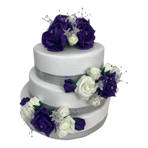 Rose flowers cake topper