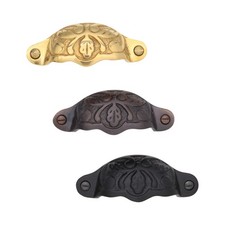 Oak Leaf Bin Pull for Cabinets