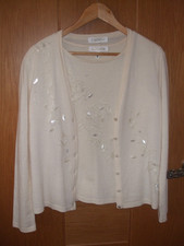 ESCADA Cream Twin Set WOOL