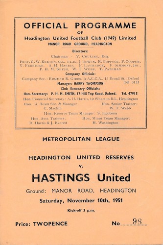 Headington united hastings - headington,