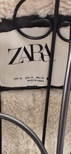 Zara woman  Brown Contrast Foux Gilet Waistcoat Jacket Xl(036)