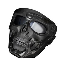 Skull Mask Airsoft Paintball Goggles ABS PC Lens Protective Gear Halloween