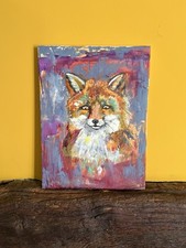 Fox Oil Painting Original