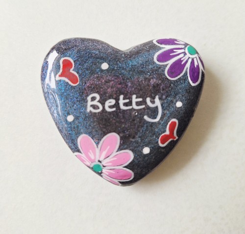 Heart name stone personalised - heart, stone,