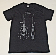 T-Shirt Gildan Size M Black Grunge Gretsch 6022 Rancher Guitar Patent