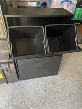 Metal Steel Box Recycle Bin Shoe Store Dog Food 4 Compartments