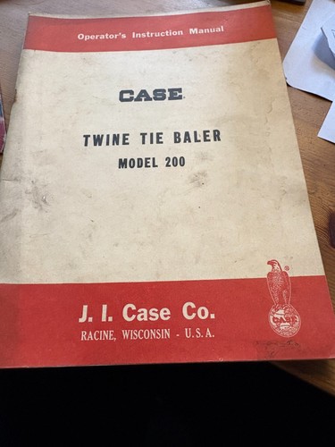 Case model 200 twine tie - tie, baler