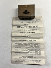AERIALITE Vintage Broadband Aerial TRIPLEXER TV FM radio Congleton Used