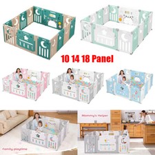 14 18 Panels Foldable Baby Playpen Kids Child Indoor Safety Activity Center Toy