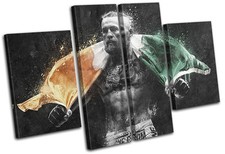 Conor McGregor UFC MMA Irish Flag Sports MULTI CANVAS WALL ART Picture Print