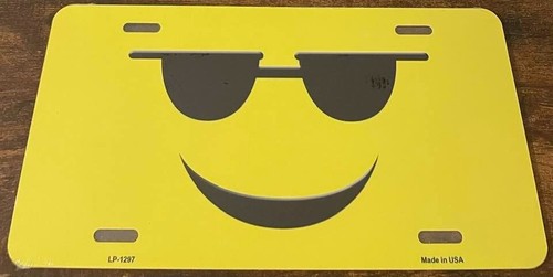 Smiley face booster - face, license
