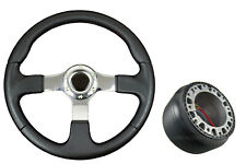 F2 CHROME Sports Steering Wheel + Boss Kit for MITSUBISHI FTO 019