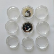 50P Coin Capsules Heptagon