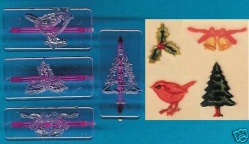 Christmas embossers for cake - 4,