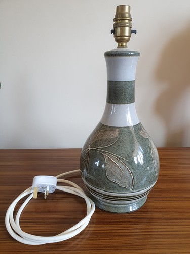 Denby pottery lamp - pottery,