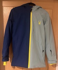 Spyder Kids Ski Jacket Children’s Large Age 12 Navy And Blue