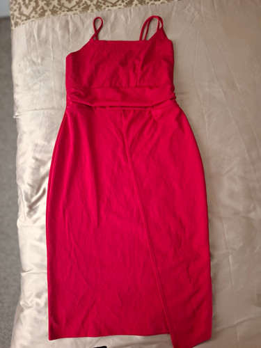 Boohoo midi red - size, 14
