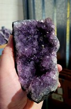 Natural Amethyst Druze Geode Quartz Crystal Cluster 700g 10x9cm XL R95