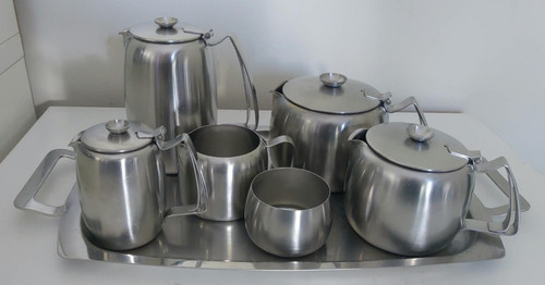 Old hall tea set stainless - old,