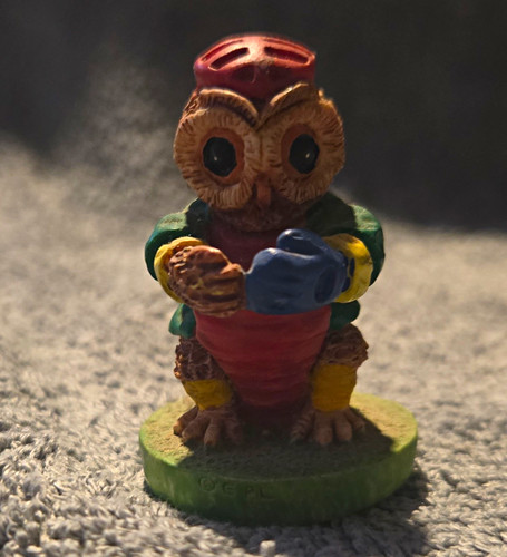 Owl figurine ornament - owl,