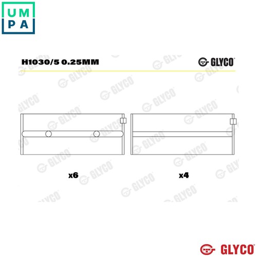 Crankshaft bearing h1030 - crankshaft,