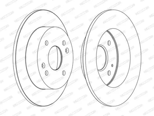 Brake disc solid - 2x,