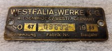 VW Westfalia T2 Early Bay Baywindow Furniture badge Campmobile SO67 1969